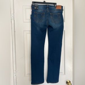 NWT True Religion Billie Mid Rise Straight Jeans